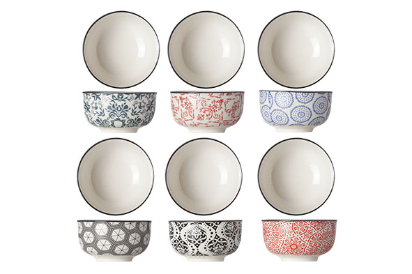 Delirio Schüssel 9xH4,8cm - Set 6 verschiedene Farben